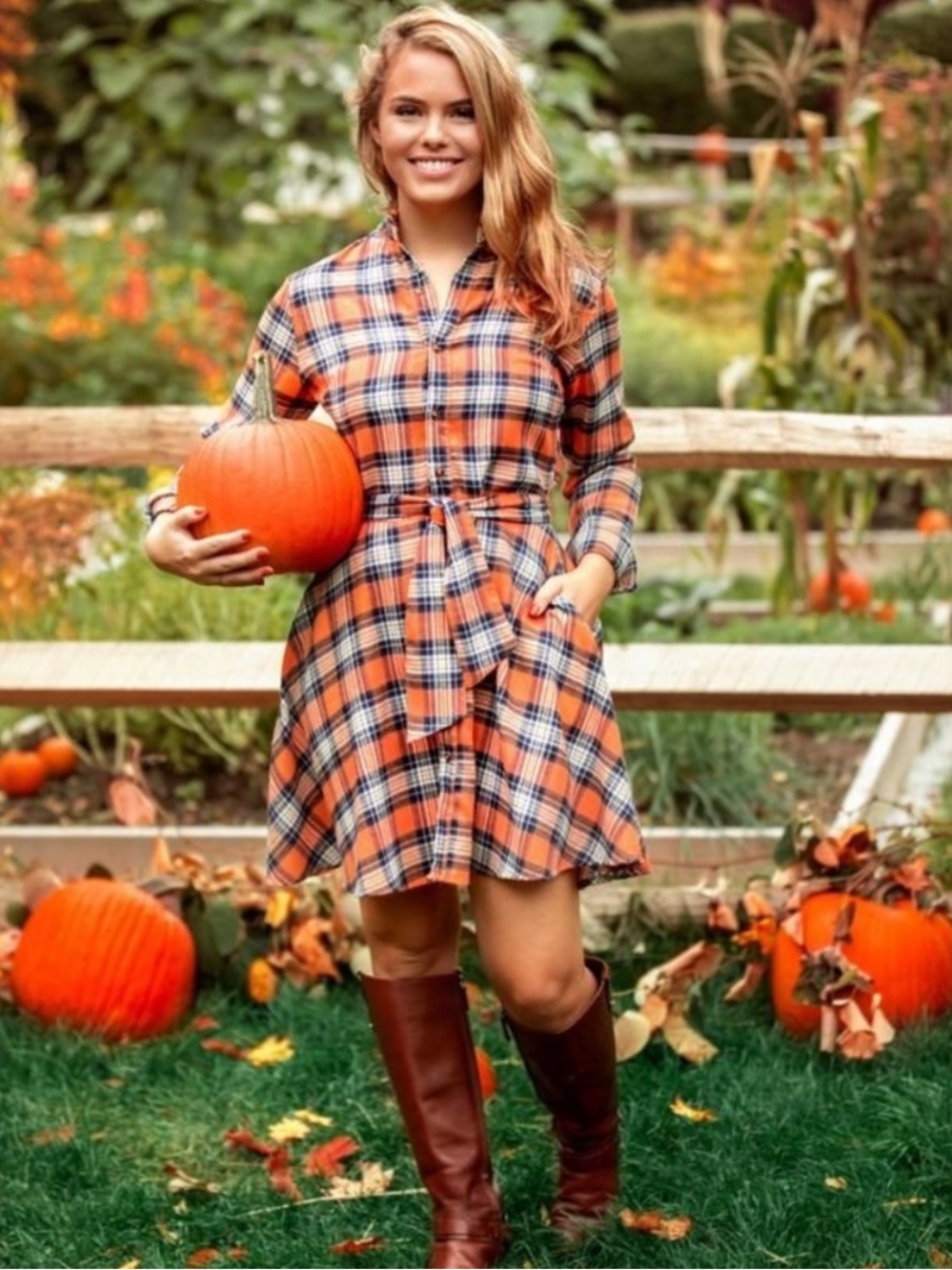 Kiel James Patrick Cozy Cabin Flannel Dress